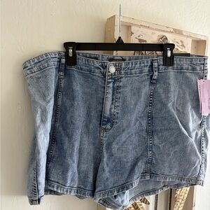 Wild Fable Light Blue Super High Rise Jean Shorts Size 17 NWT